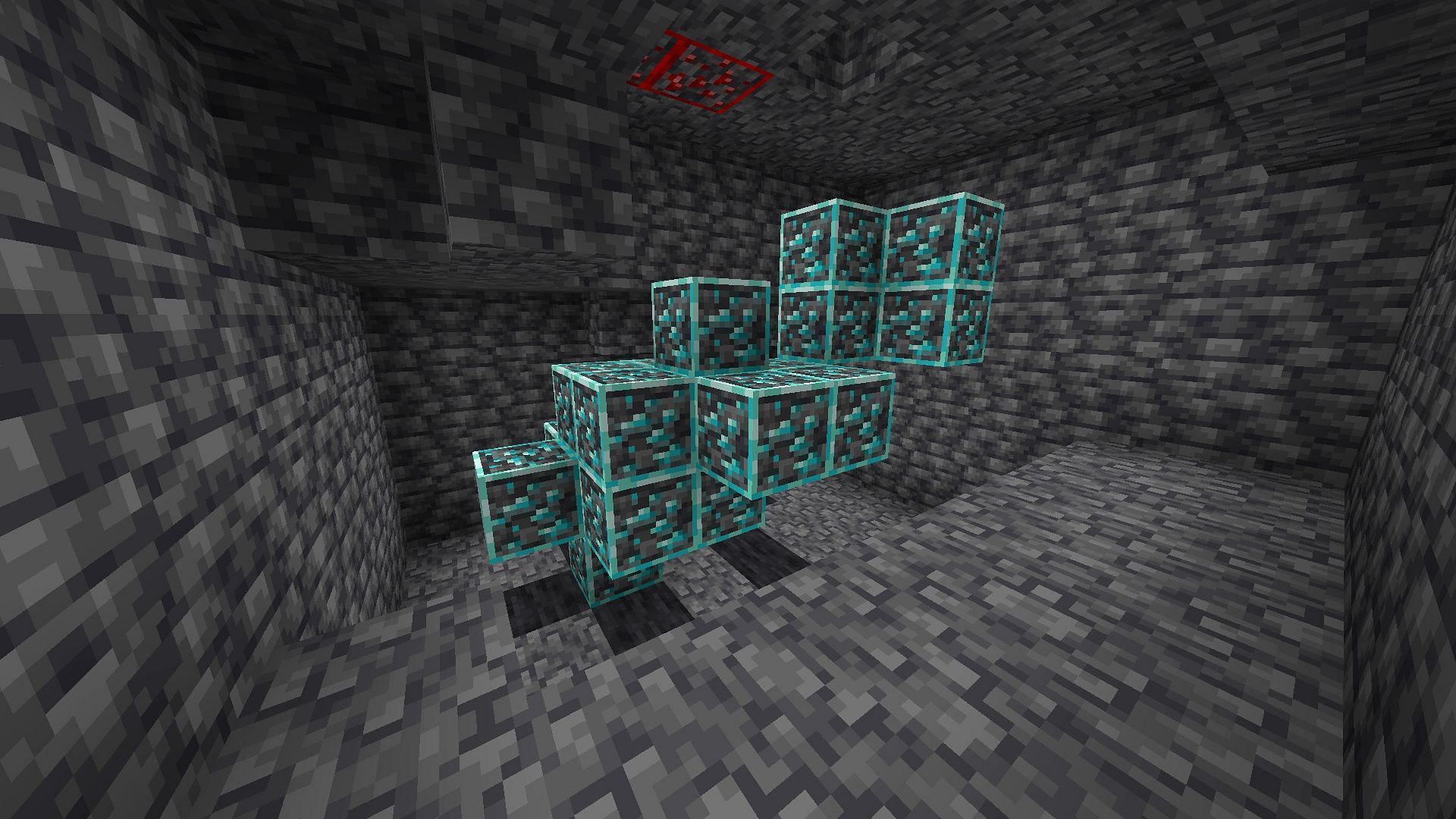 Players should be able to acquire 21 diamonds from this seed&#039;s nearby ore vein (Image via u/Zuukiexe/Reddit)