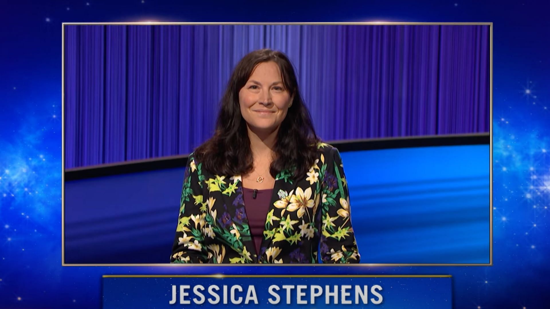 Jessica Stephens: Tonight&#039;s winner (Image via Jeopardy)
