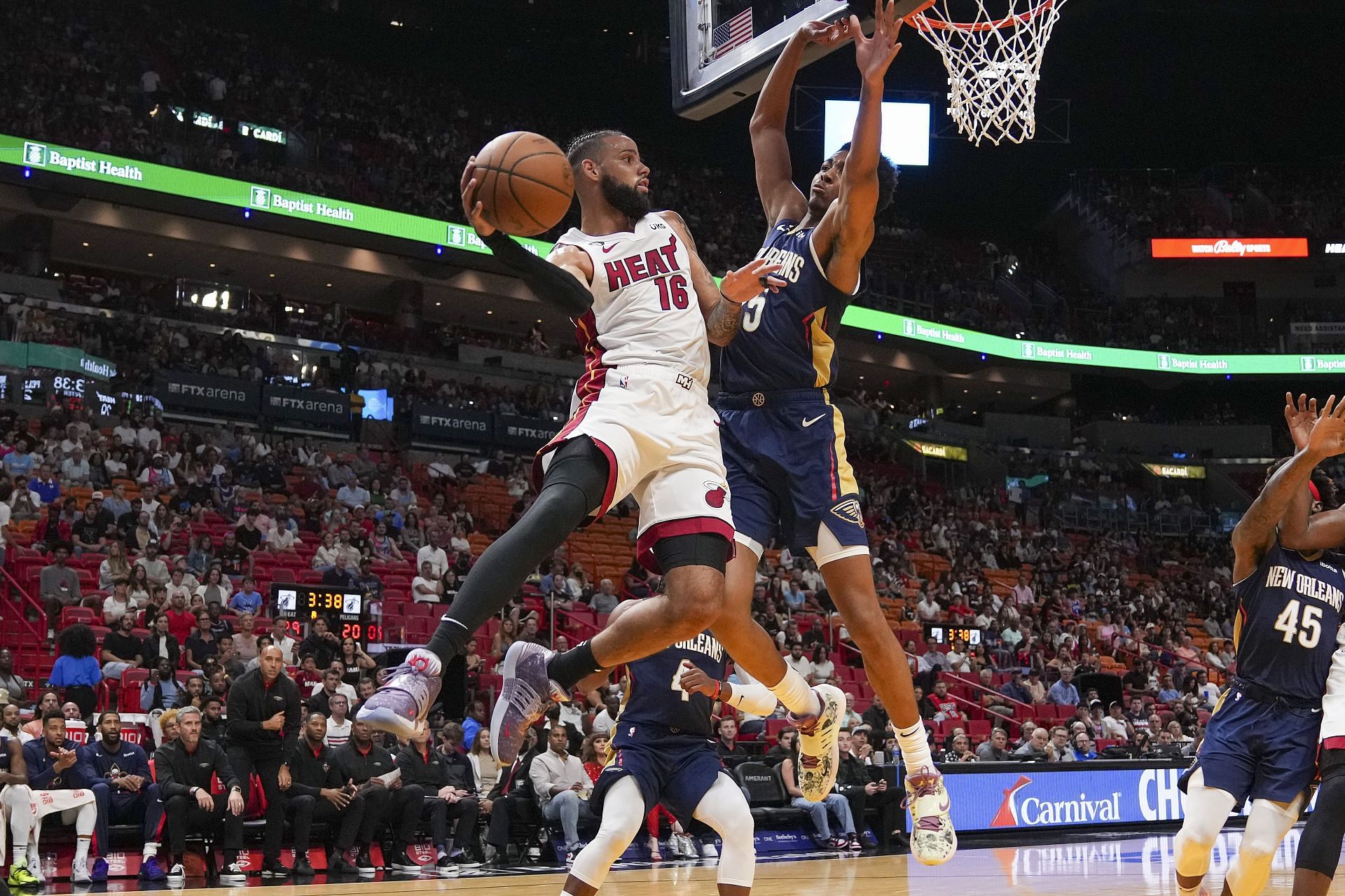 Caleb Martin looks to pass the ball