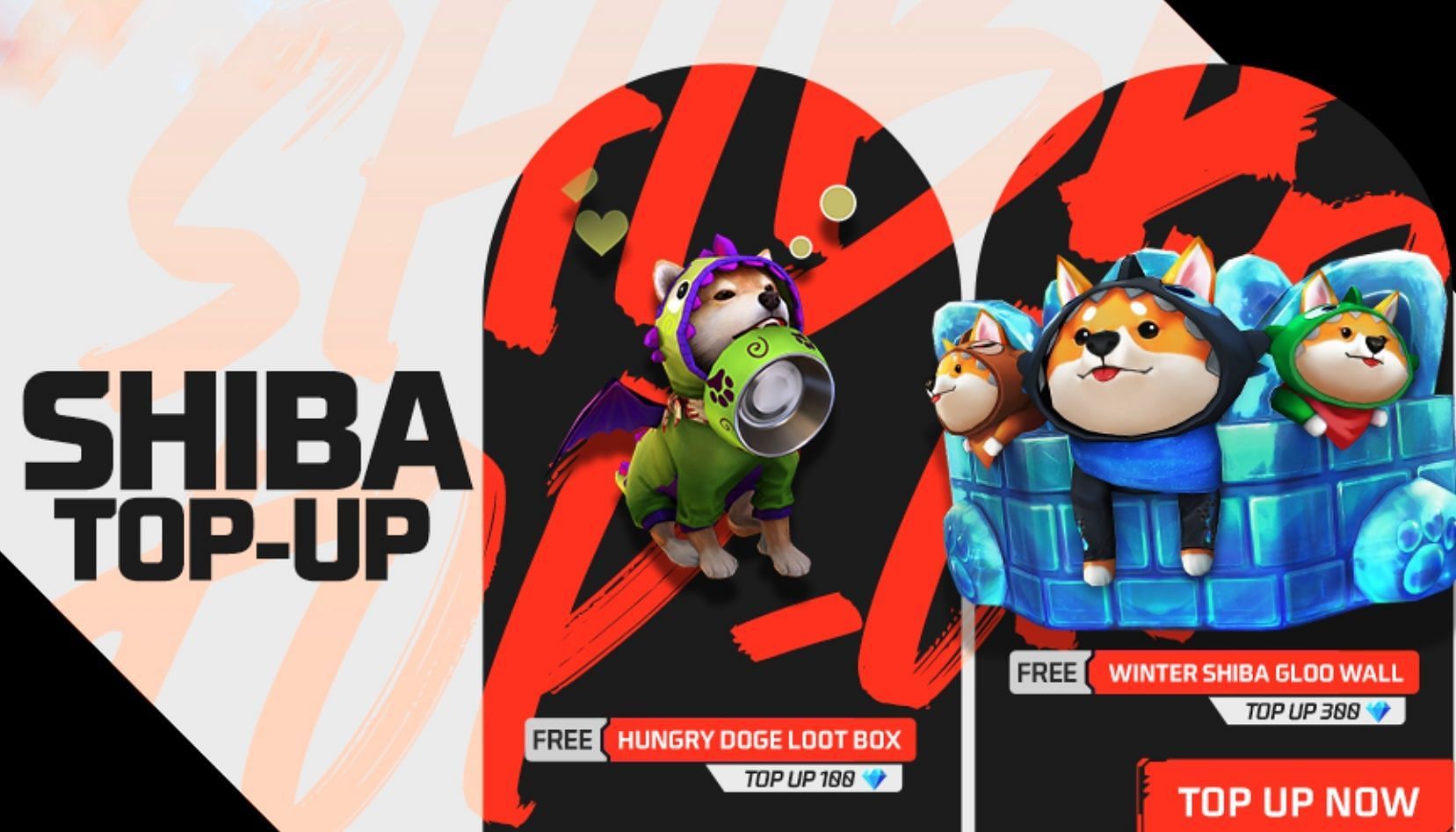 New Shiba Top-Up has started in Free Fire MAX (Image via Garena)