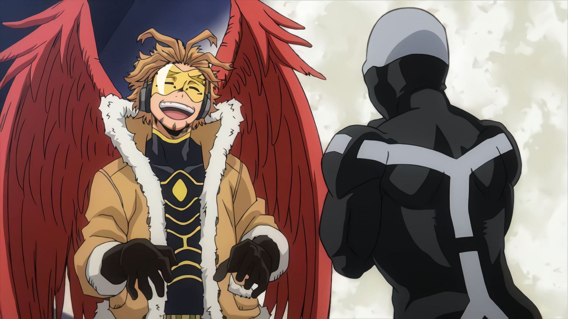 Hawks and Twice as seen in My Hero Academia (Image via Studio Bones)