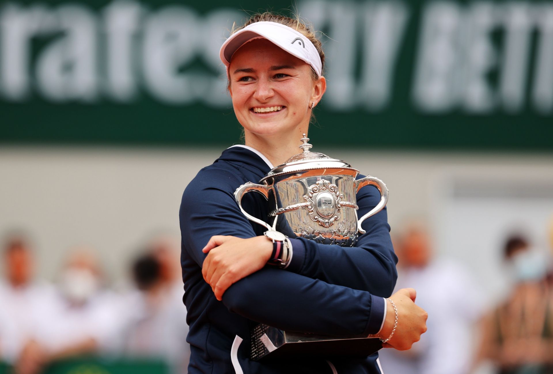 Barbora Krejcikova at the 2021 French Open.