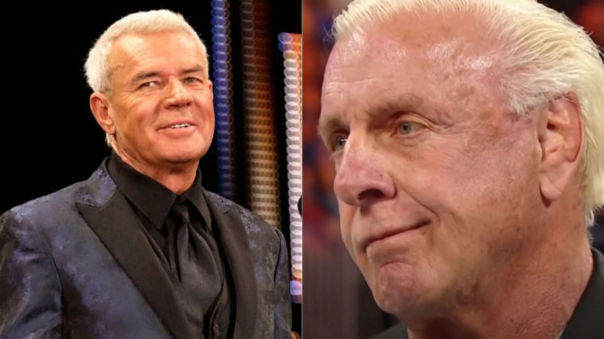 Eric Bischoff (left); Ric Flair (right)