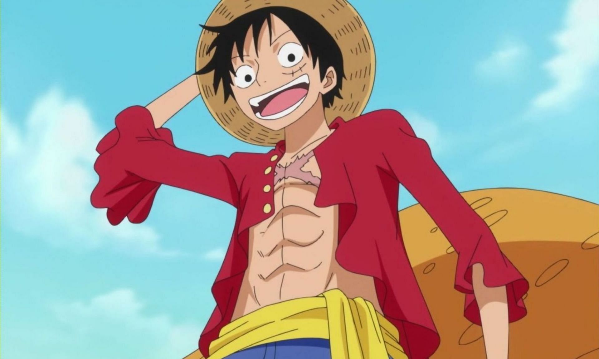 One Piece Volume Cover 104 shows Luffy's Gear 5 in full color