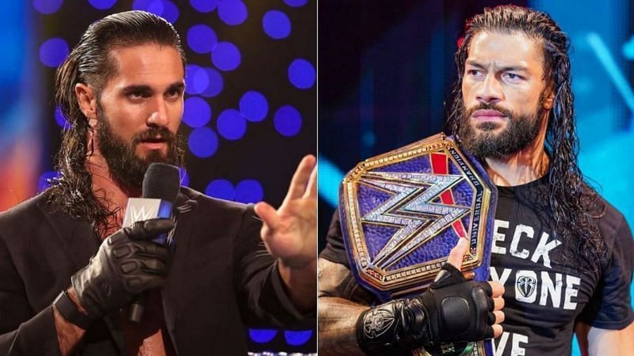 Seth Rollins (left) and Roman Reigns (right)