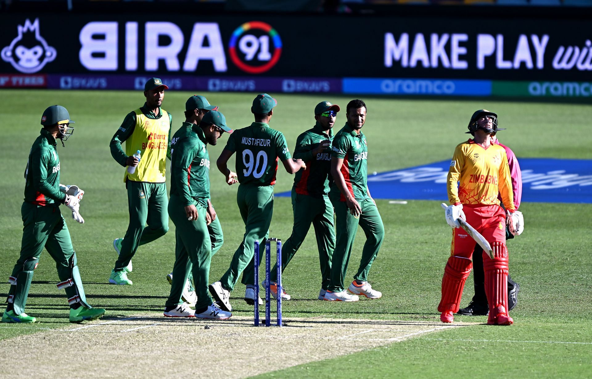 T20 World Cup 2022 Bangladesh hang on for 3run win over Zimbabwe in