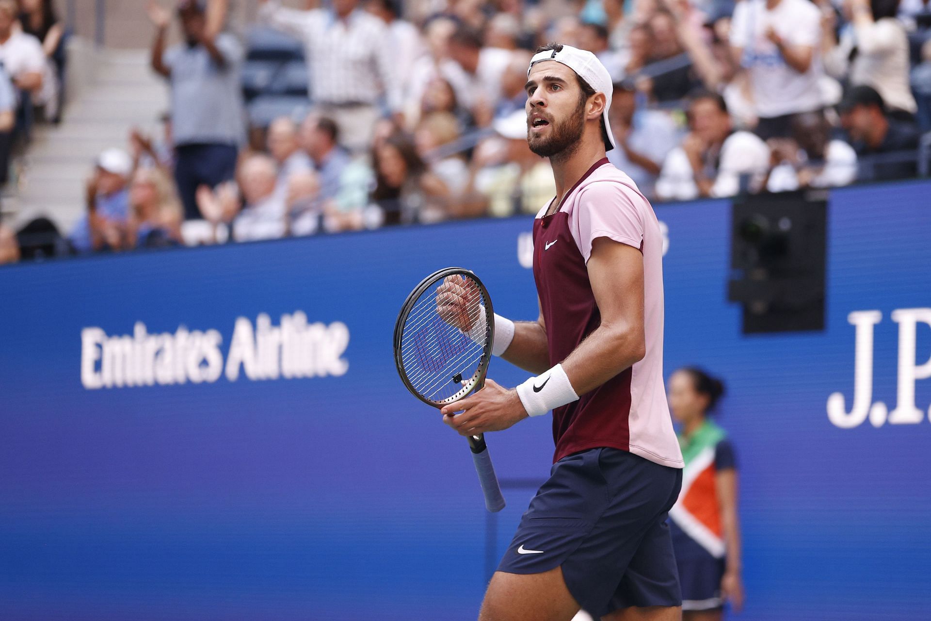 Karen Khachanov at the 2022 US Open.