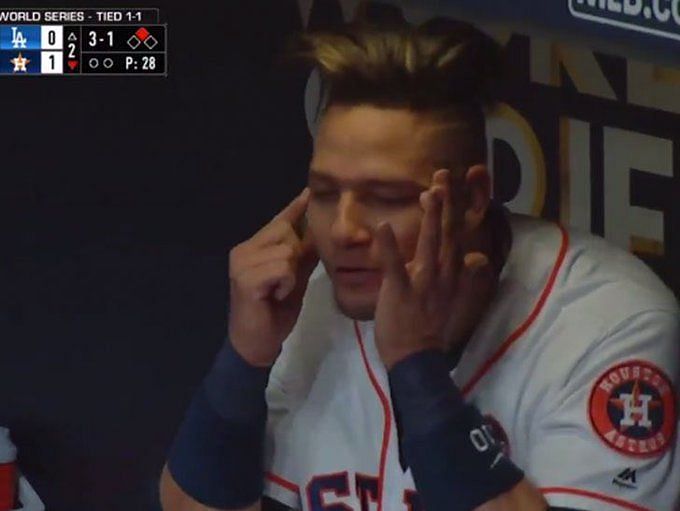 Yuli Gurriel's offensive gesture unleashes World Series debate about racism  and political correctness - Los Angeles Times