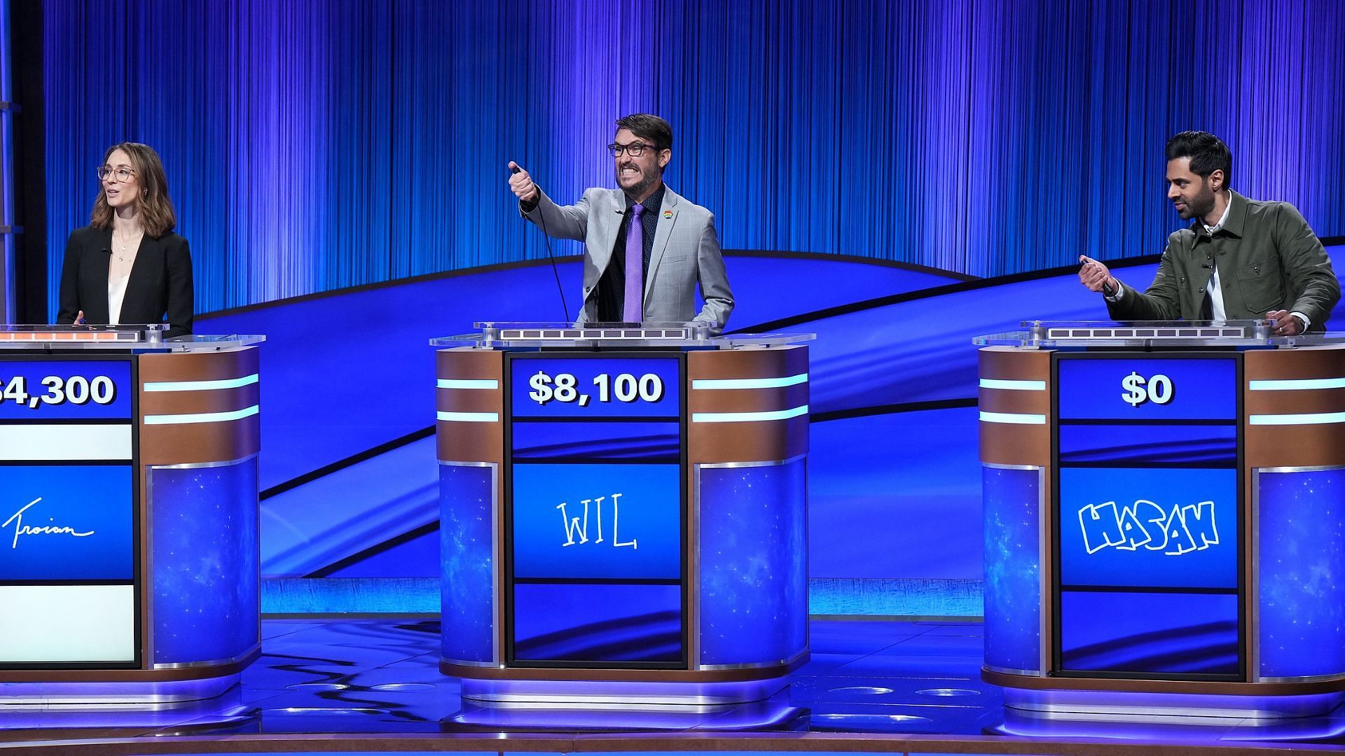 Troian Bellisario, Wil Wheaton, and Hasan Minhaj on Celebrity Jeopardy!
