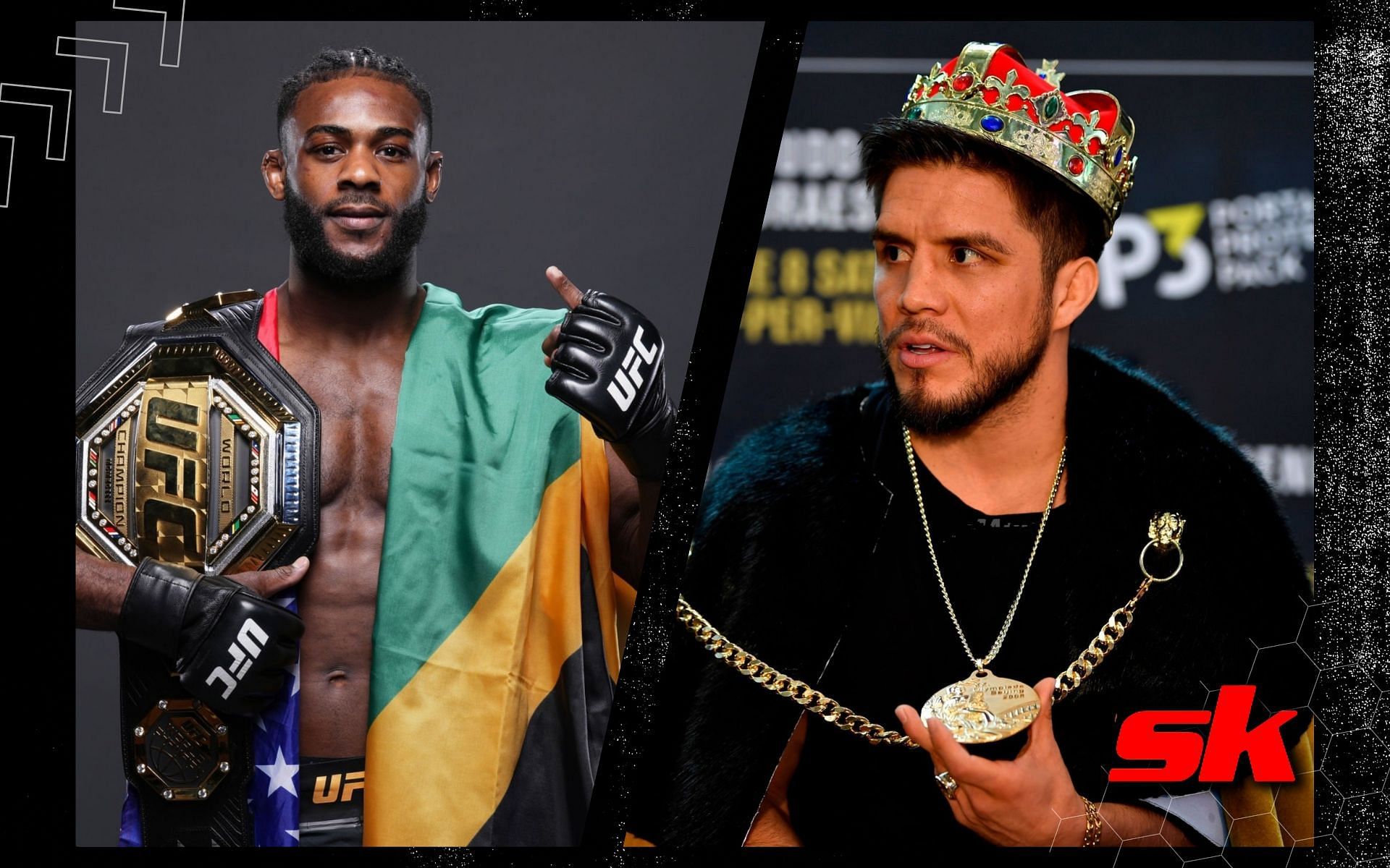 Henry Cejudo (R); Aljamain Sterling (L). [ Image credits: Getty Images].