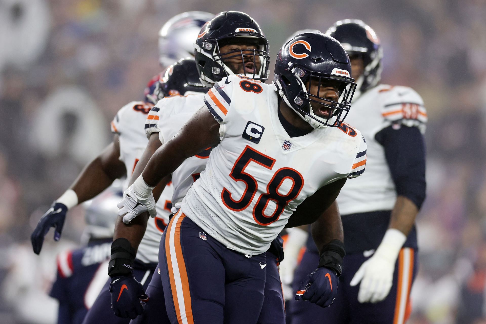 Chicago Bears vs. New England Patriots.