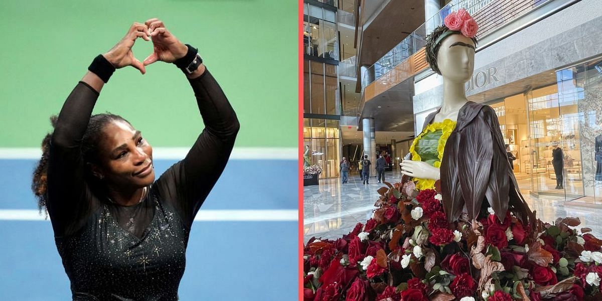 Serena Williams honored in New York flower show