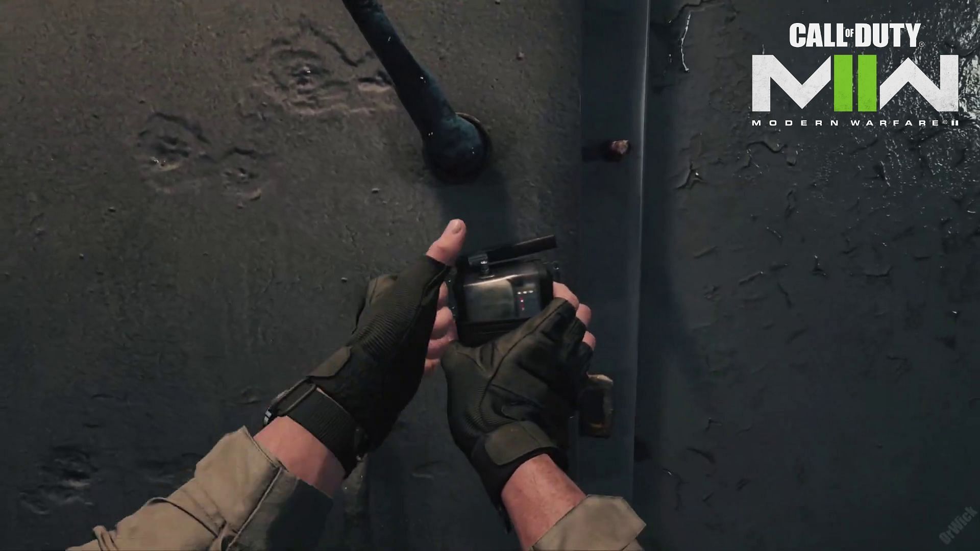 Plant a C4 to blast the door open (image via Activision)