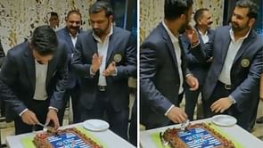 T20 World Cup 2022: [Watch] Rohit Sharma & Dinesh Karthik feed each other cake before Team India departs for Australia