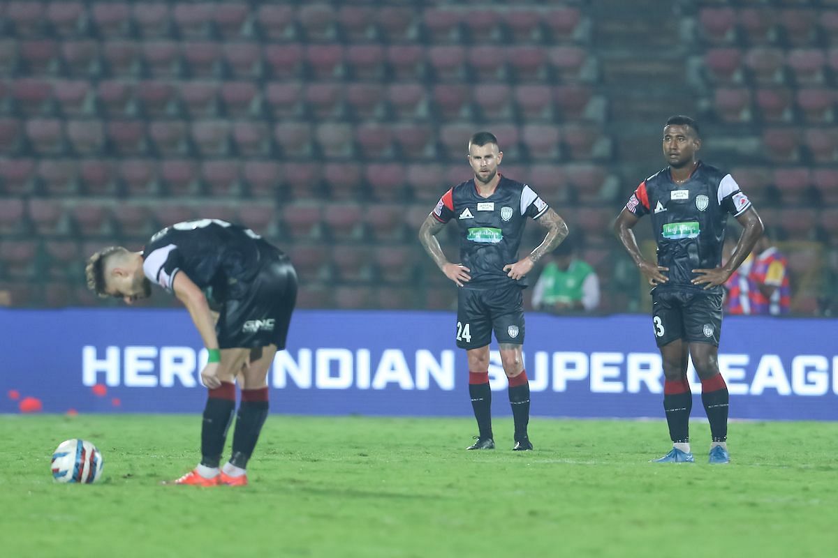 NEUFC players at the end of full time, the team continues to be rooted at the bottom of the table (ISL)