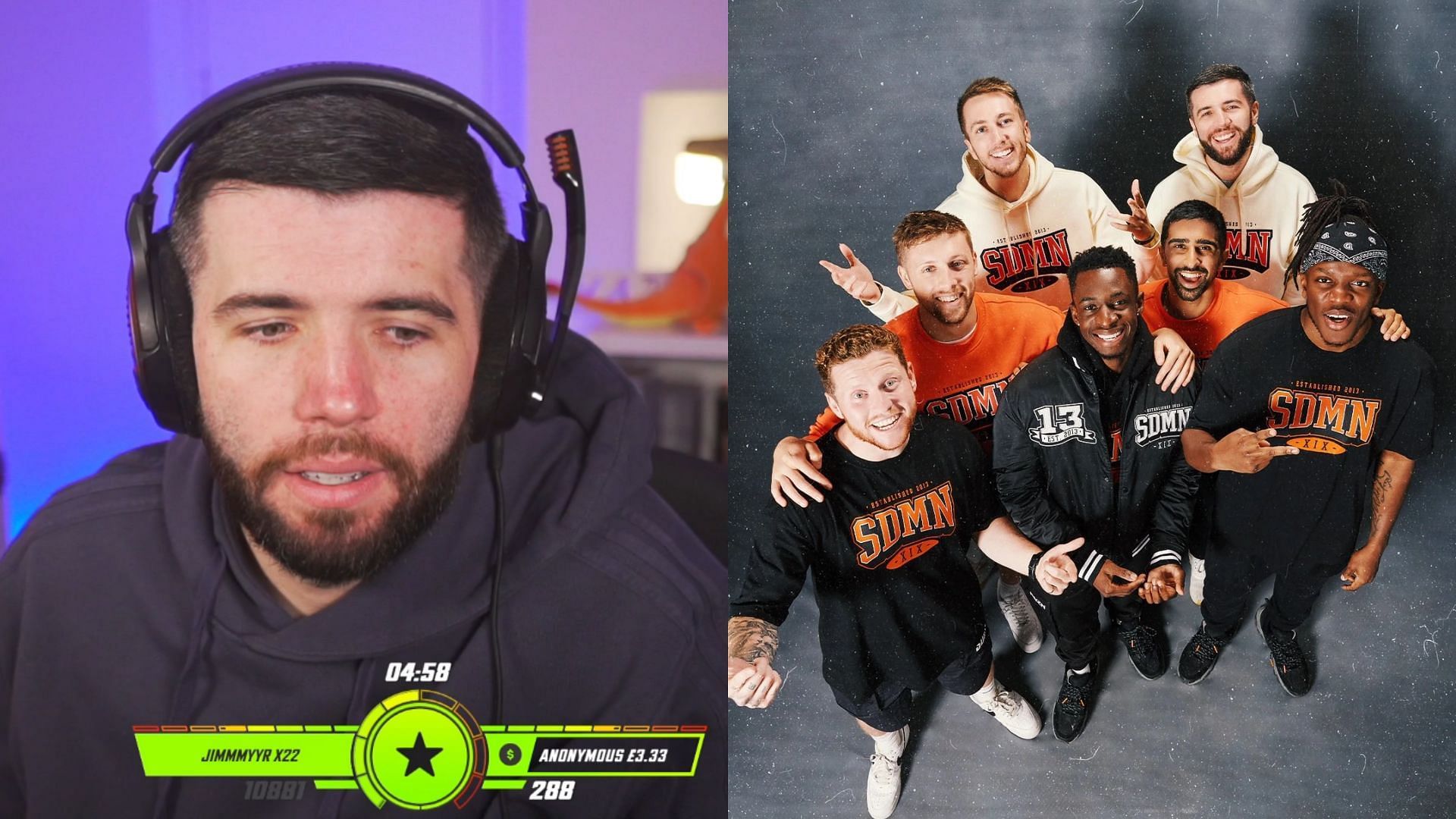 Zerkaa explains why Sidemen quit filming in London (Image via Sportskeeda)