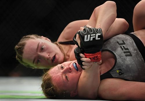 Aspen Ladd beating Tonya Evinger