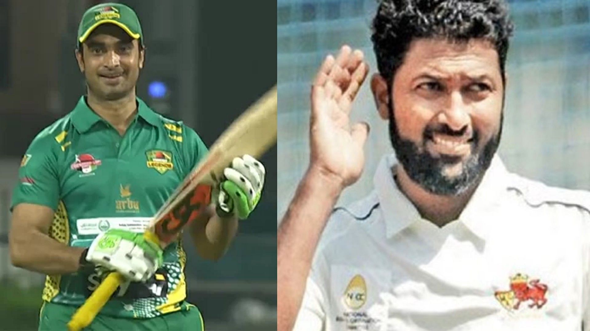 पूर्व पाकिस्तानी क्रिकेटर इमरान नजीर और भारतीय पूर्व क्रिकेटर वसीम जाफर