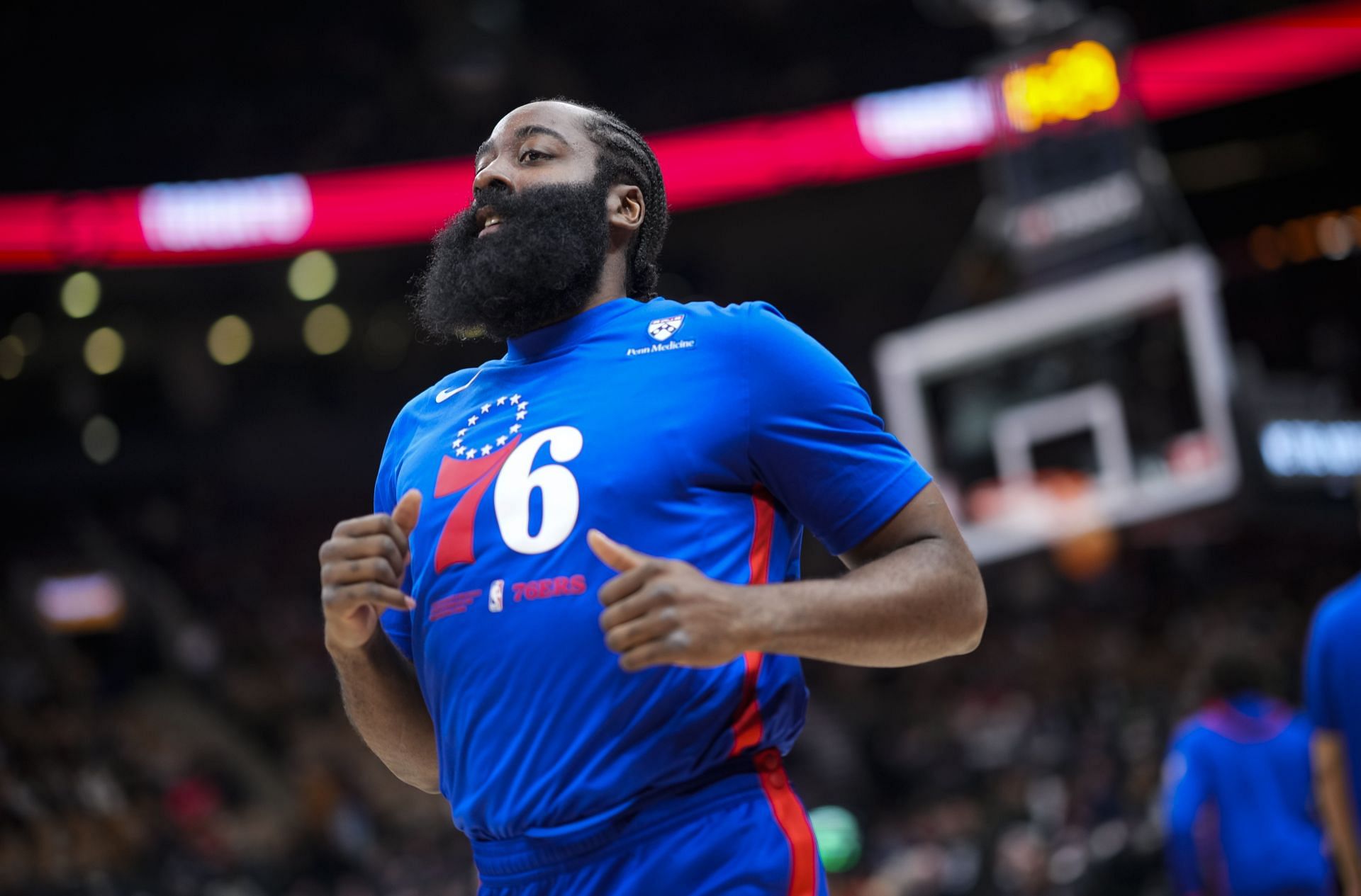 There is no definite timetable for the return of NBA superstar James Harden after suffering a right foot strain.
