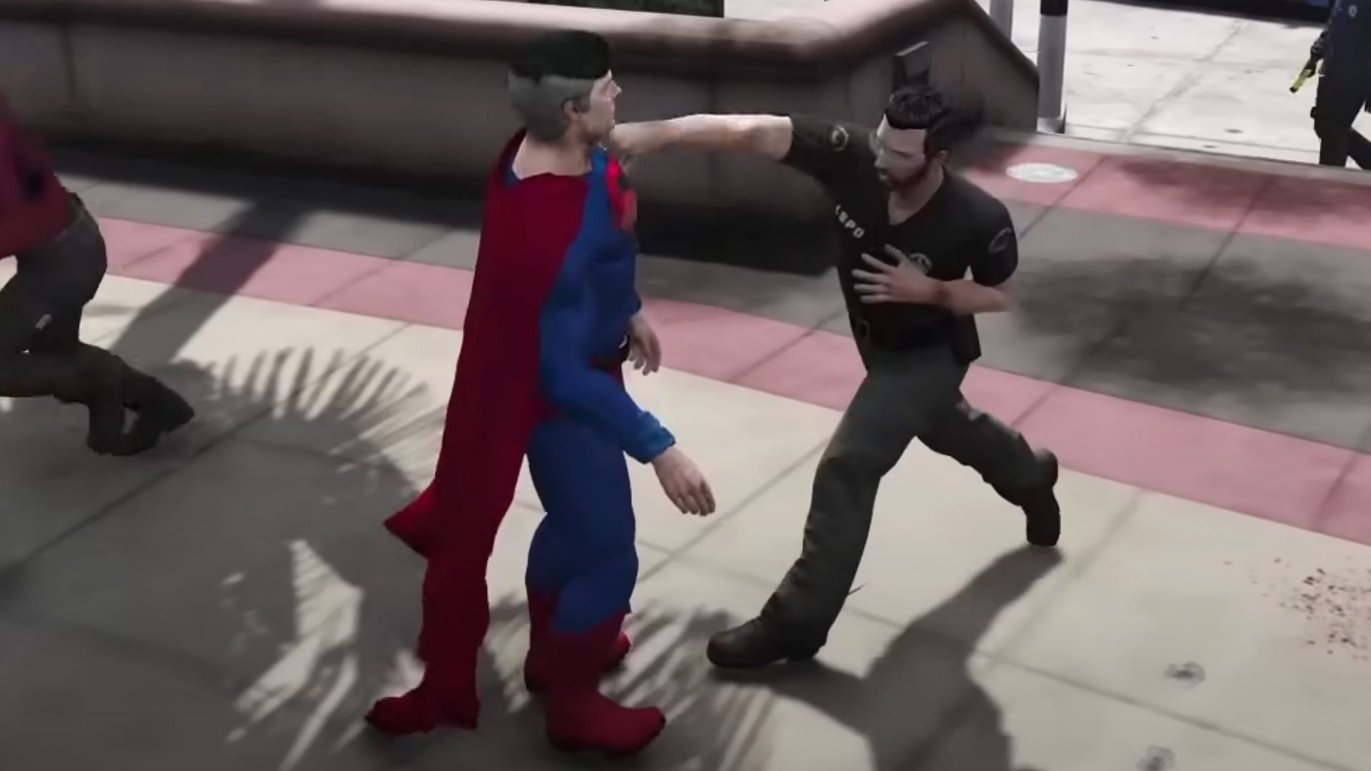 This player is obviously playing as Superman, which wouldn&#039;t be allowed under the new rules (Image via Elanip)