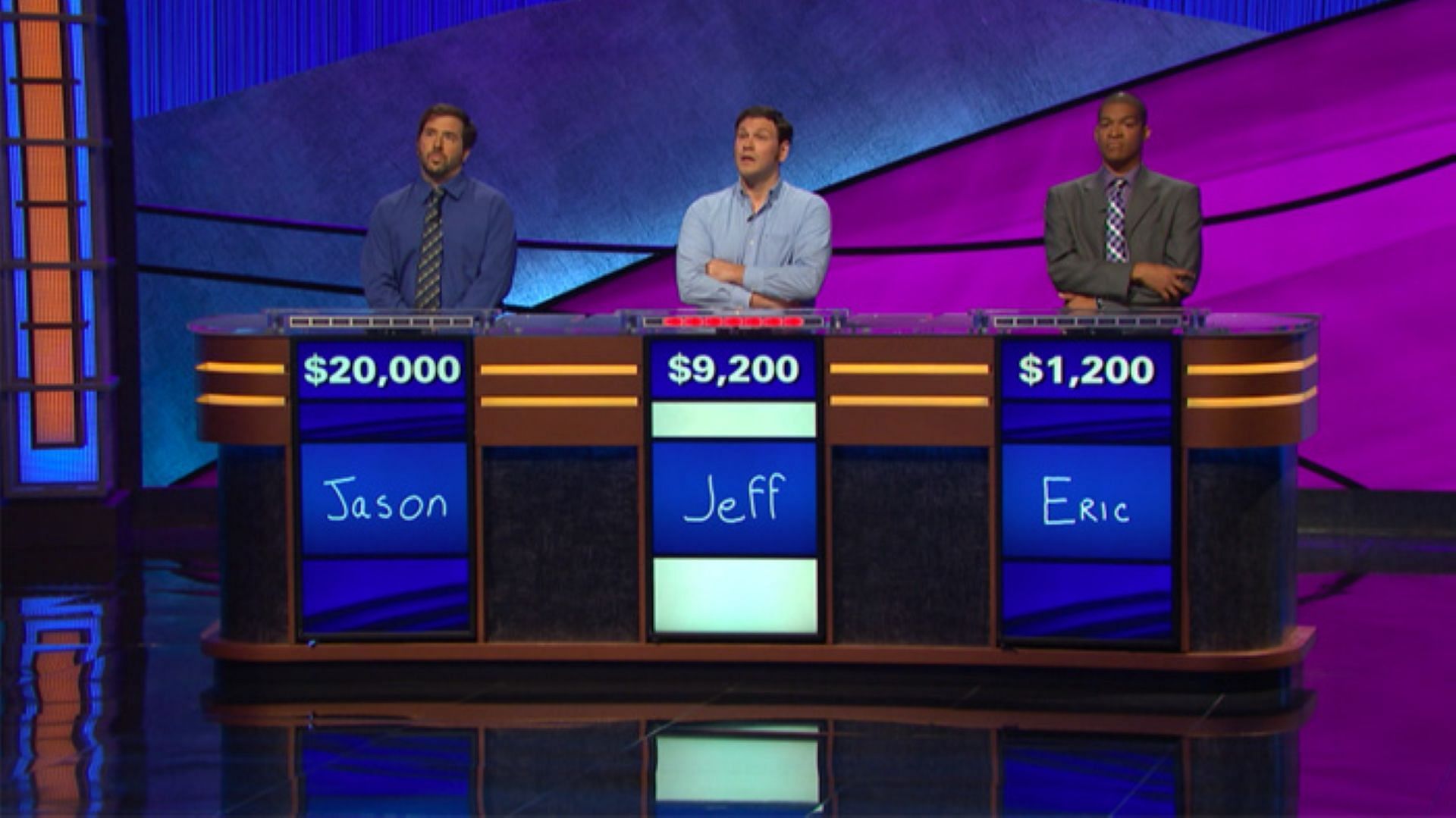 A still from Jeopardy! (Image via @Jeopardy/Instagram)