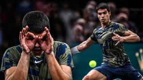 Carlos Alcaraz explains the origins of his 'glasses' celebration at the 2022 Paris Masters