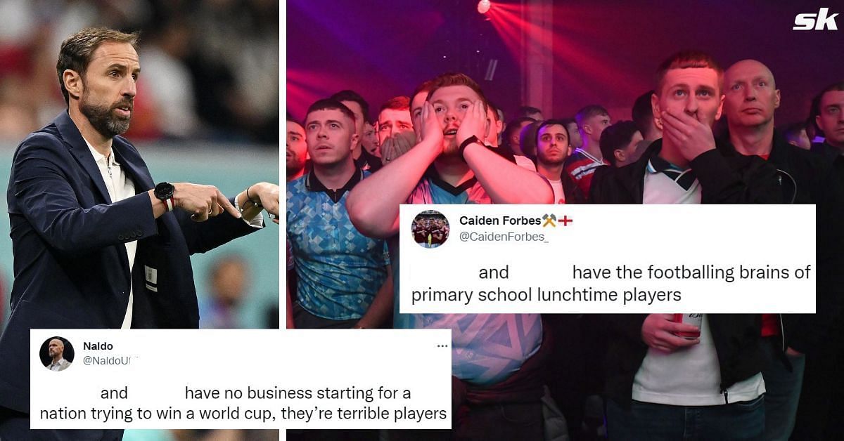 Fans were not happy with two England stars during 2022 FIFA World Cup clash