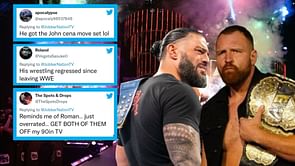 "Reminds me of Roman [Reigns].. just overrated" - Twitterverse slam AEW World Champion Jon Moxley for his unimpressive in-ring style