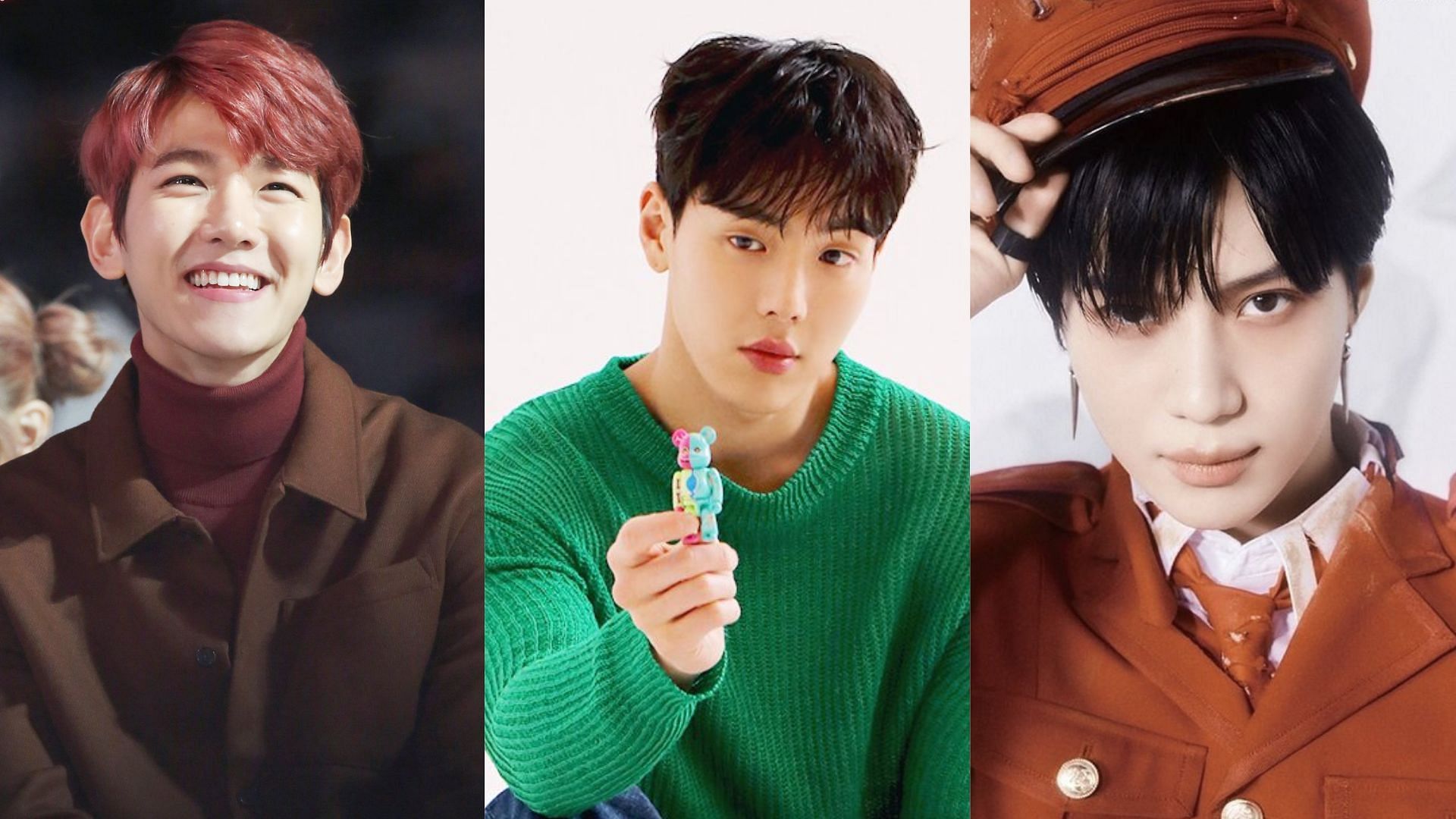 These K-pop idols will be discharged by the end of 2023. (Images via Twitter/ @baekexoist, @margwonnie, and @sammy4263)