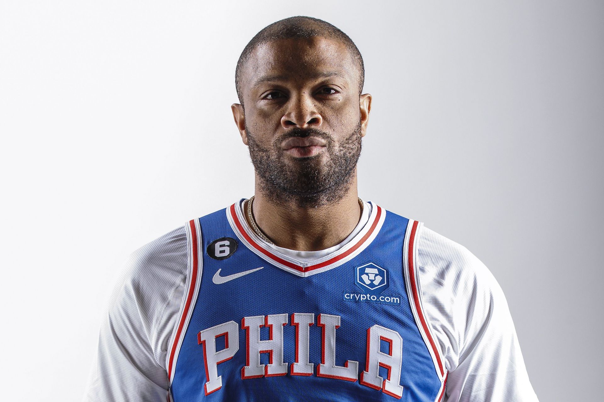 P.J. Tucker at the Philadelphia 76ers Media Day