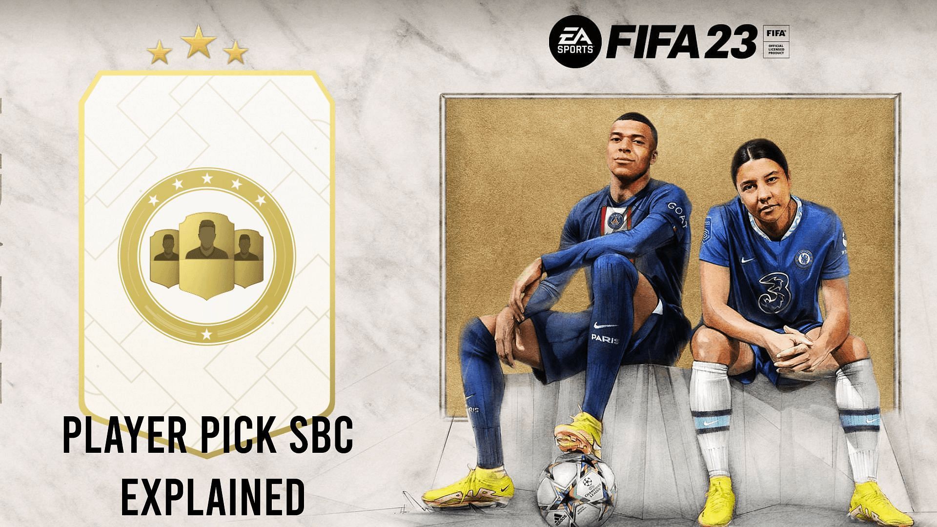 Pick a player from a pool of three rare gold cards in the new SBC (Image via EA Sports)