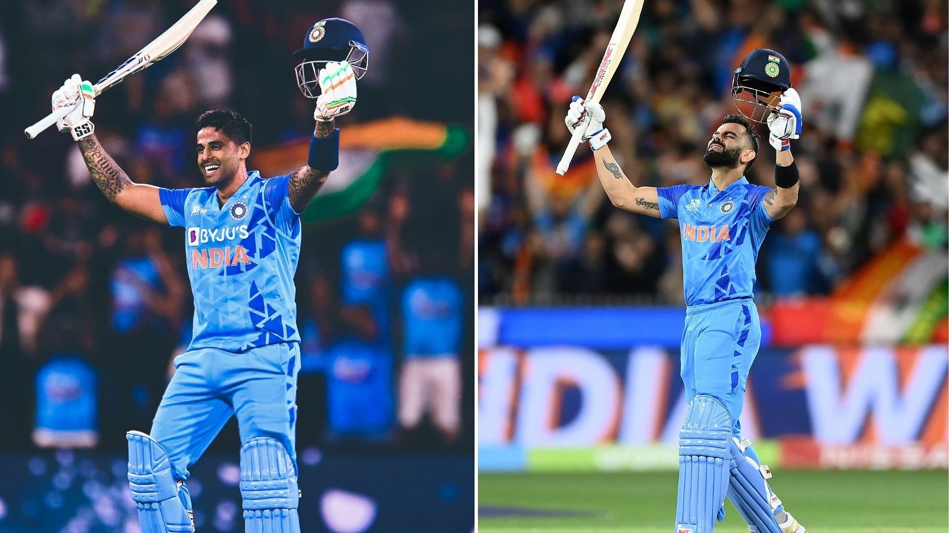 Suryakumar Yadav (L) &amp; Virat Kohli (P.C.:Twitter)