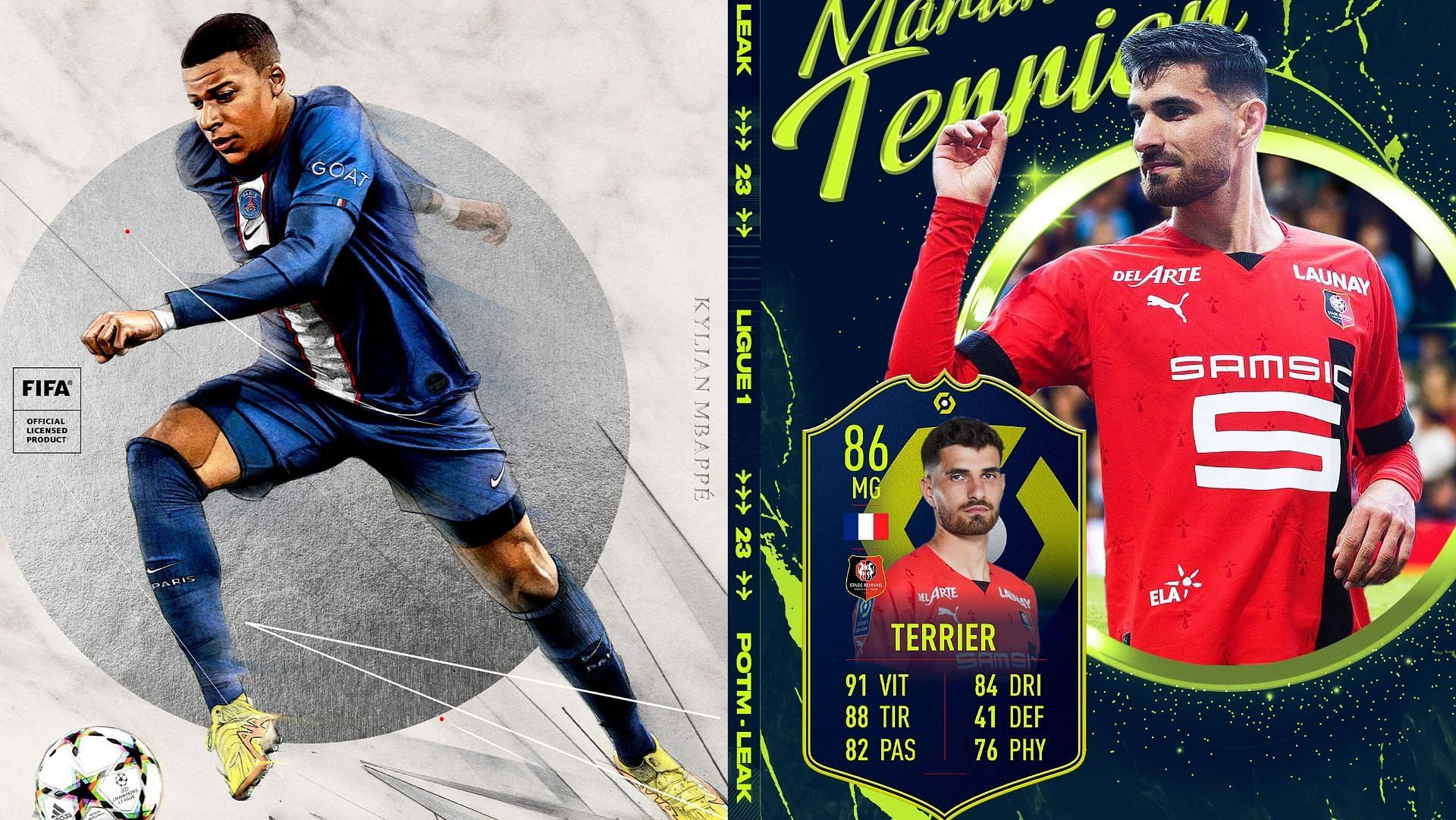 Terrier is rumored to be the POTM winner for October (Images via EA Sports, Twitter/Elde_FUT)