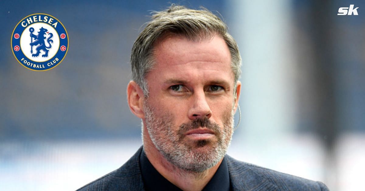 Jamie Carragher poked fun at Chelsea defender on Twitter