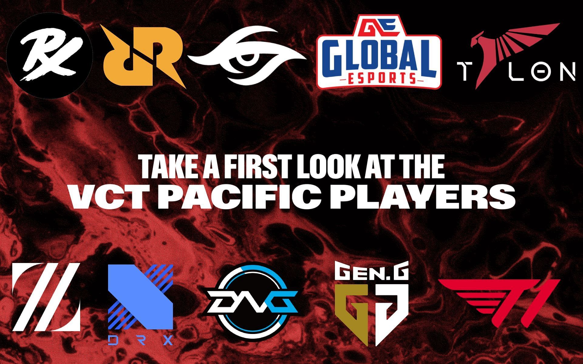 VCT Pacific League initial rosters (Image via Riot Games)