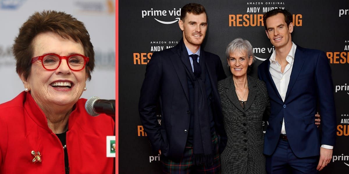 Billie Jean King [left] waxed lyrical about Andy Murray