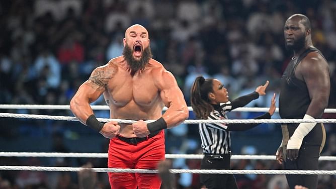 WWE Crown Jewel में 7 फुट 3 इंच लंबे जायंट को हराने के बाद Braun Strowman की पहली प्रतिक्रिया सामने आई