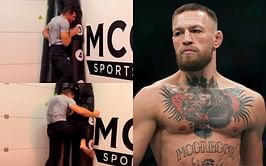 Watch: Conor McGregor trains his pressure tactics with punches and knees on the heavy bag