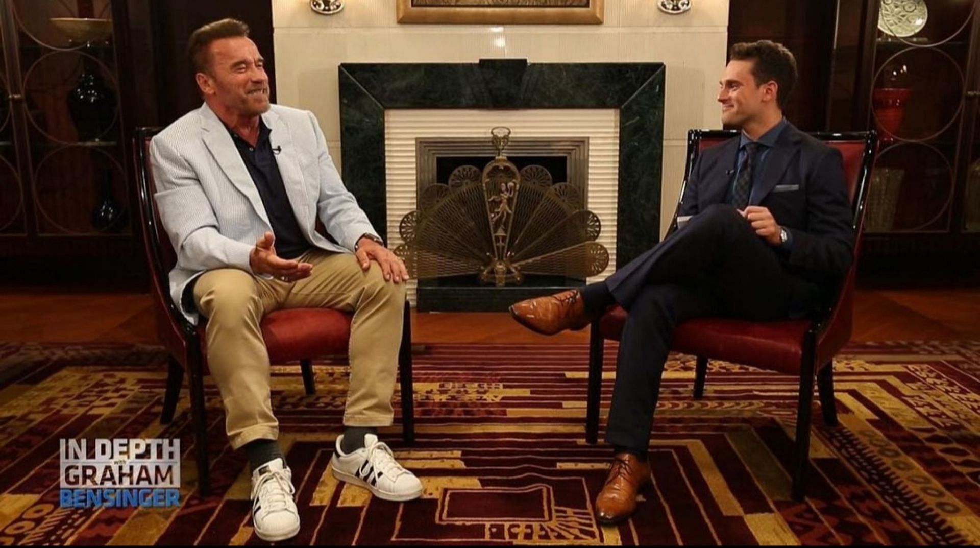 Arnold Schwarzenegger and Graham Bensinger (Image via Instagram/Graham Bensinger)