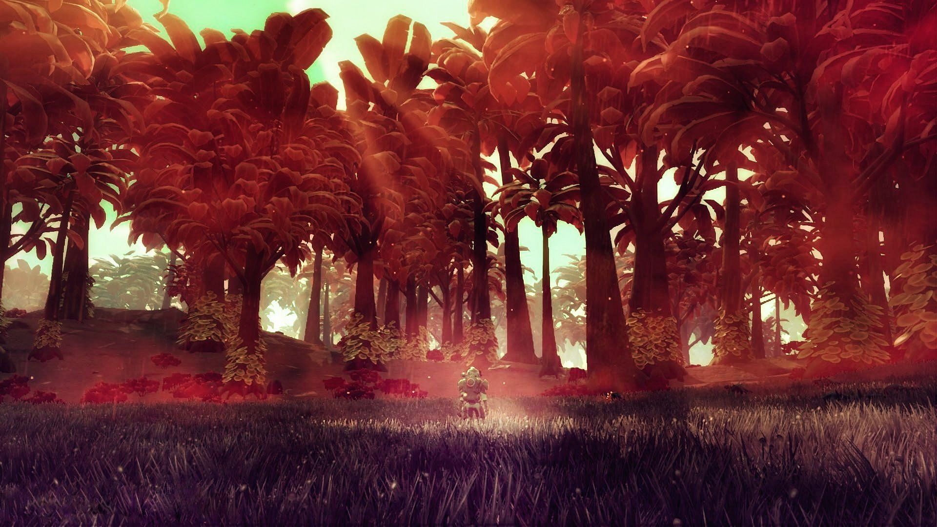 Exploring a unique world in No Man&#039;s Sky (Image via Sean Murray/No Man&#039;s Sky)