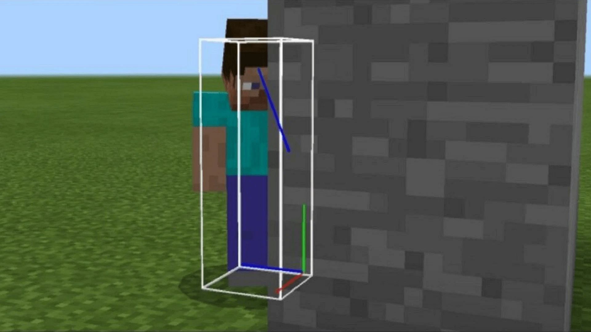 Hitboxes are the difference between a successful attack and a miss (Image via Mojang)