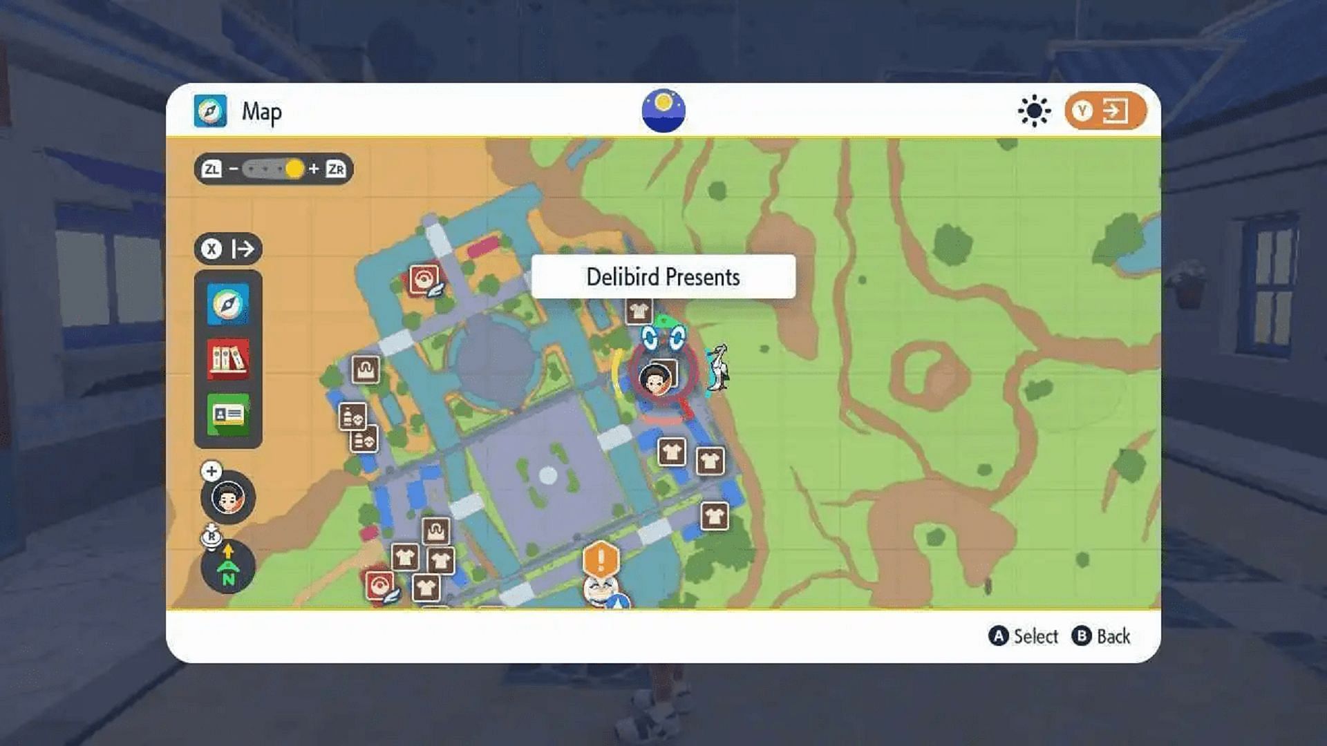 Delibird Cascarrafa menampilkan lokasi di Pokemon Scarlet dan Violet (Gambar via Game Freak)