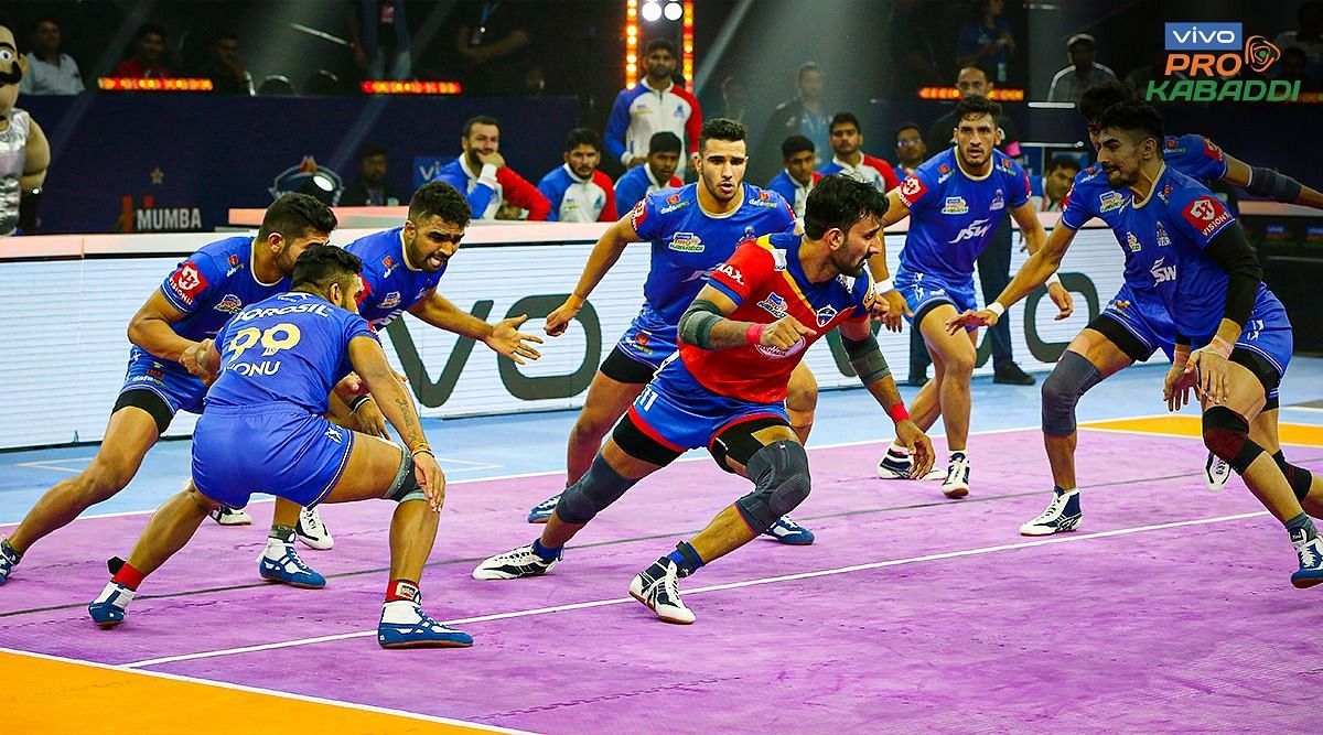 Haryana Steelers in action against UP Yoddhas