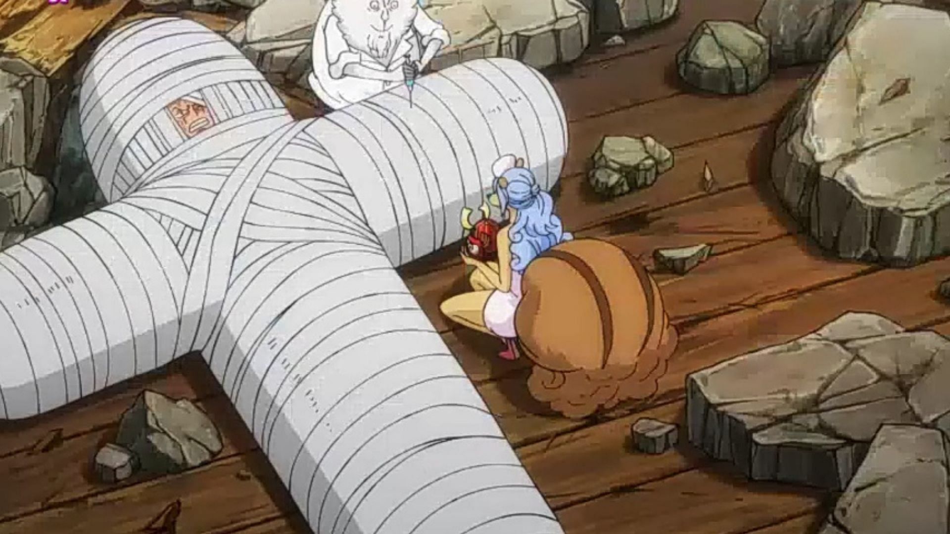 Zoro in bandages (Image via Toei Animation)
