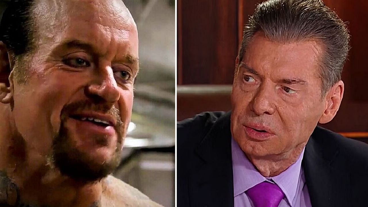 The Undertaker (left); Vince McMahon (right)