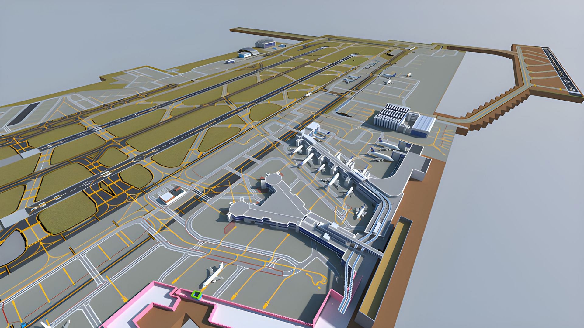 Frankfurt Airport (Image via Planet Minecraft)