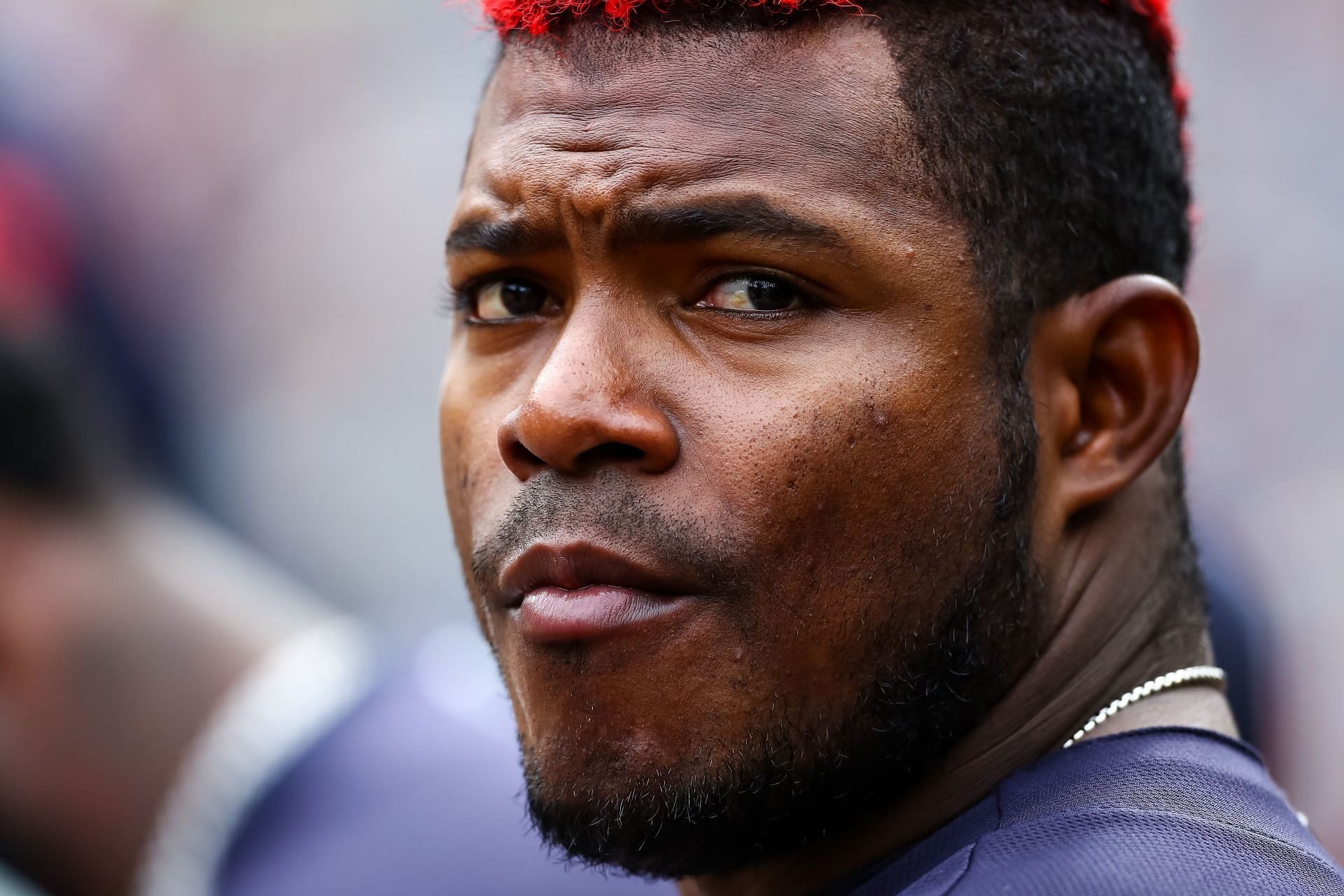 Puig in Cleveland Indians v Minnesota Twins