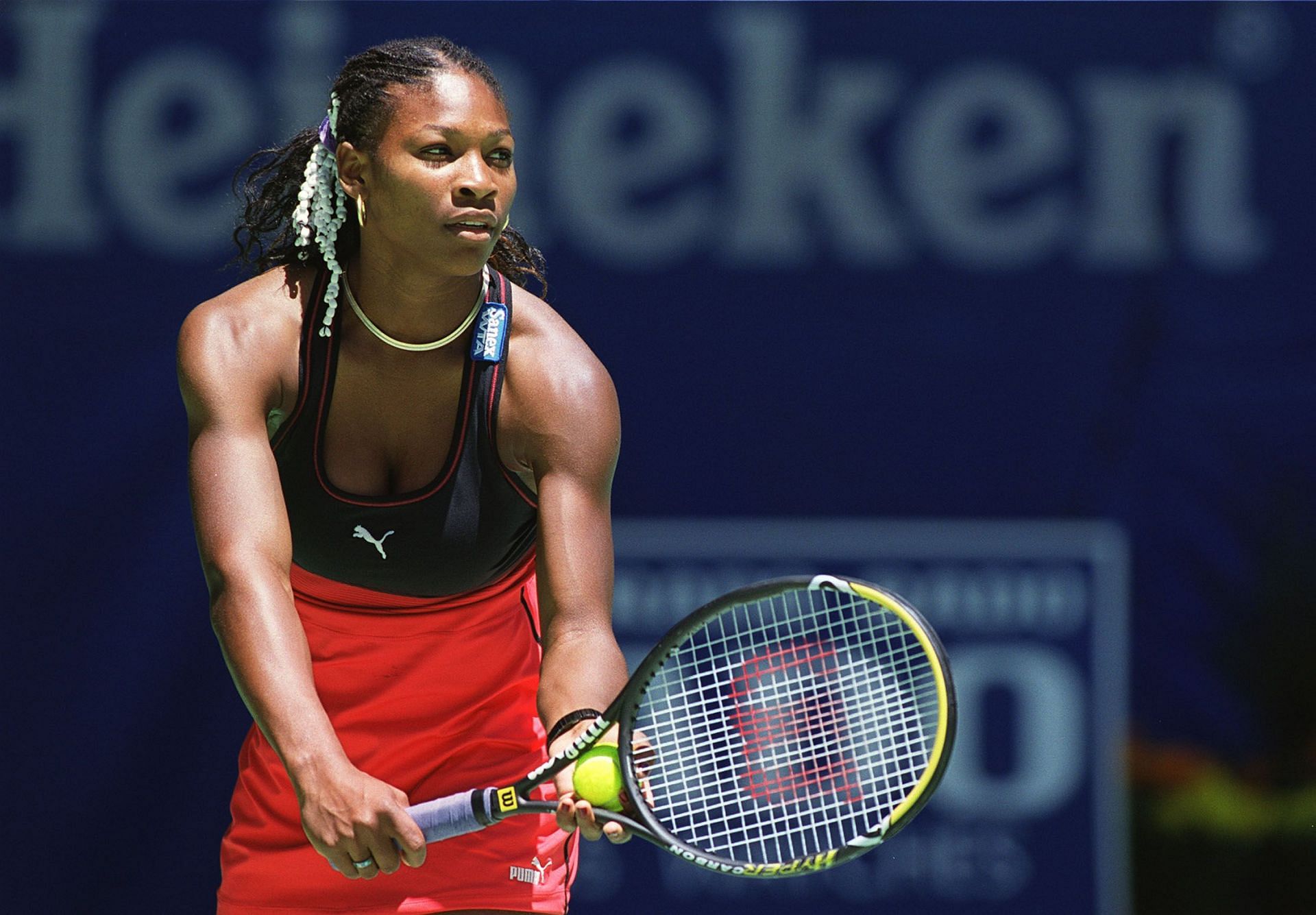 Serena Williams at the 2000 Australian Open.