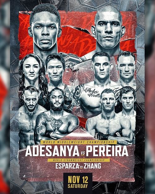 UFC 281 fan-made poster [Image via @needingart on Instagram]