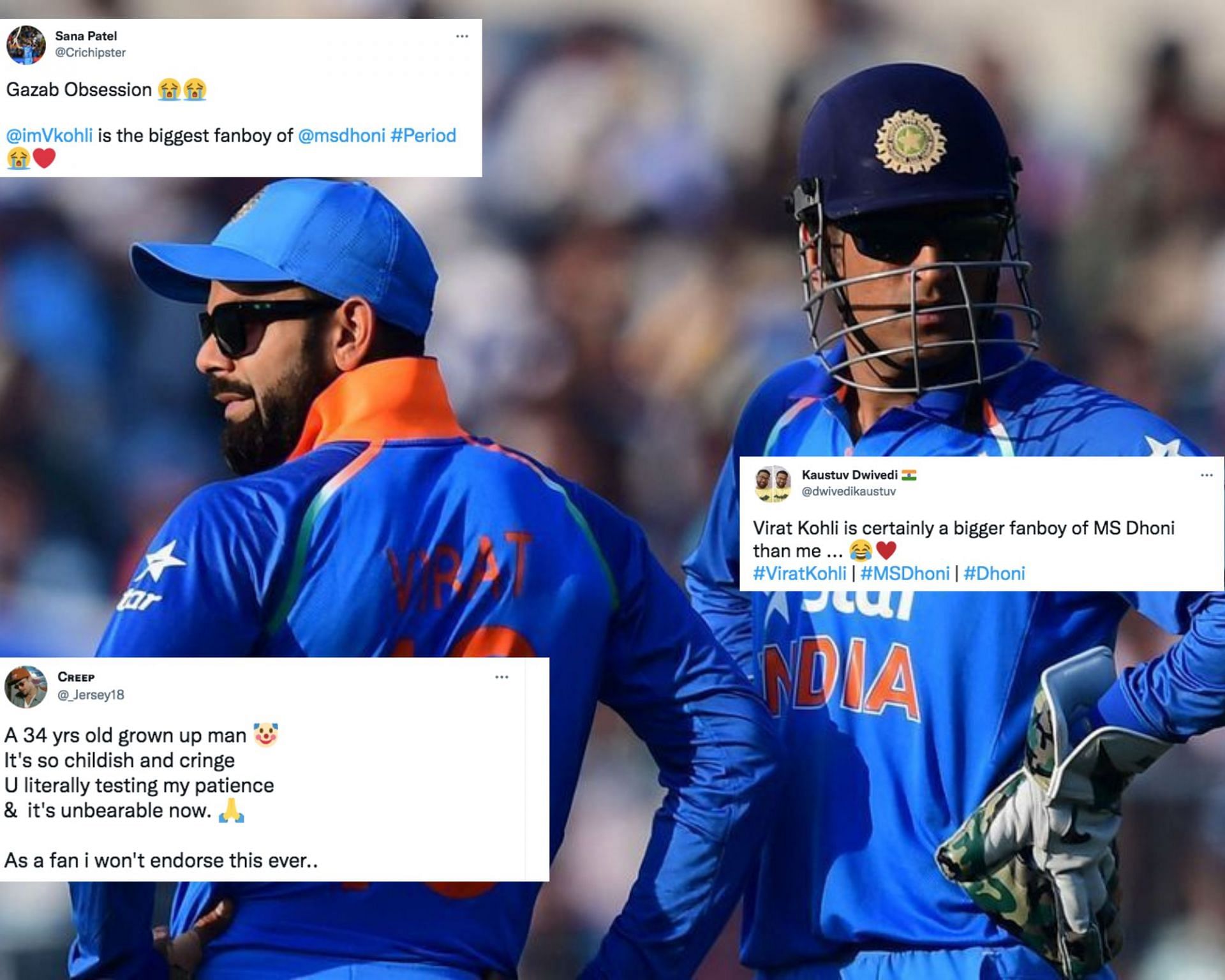 Childish and cringe' - Fans criticize Virat Kohli for his Instagram post on  MS Dhoni